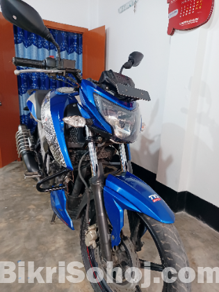 TVS APACHE 4V DD 160cc Blue Color (2018)